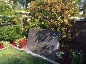 Billy Wilder's headstone at Pierce Westwood Memorial Park